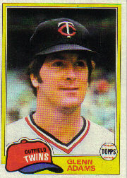 1981 Topps Baseball Cards      018      Glenn Adams